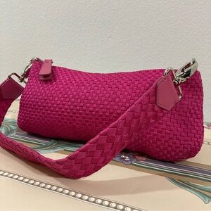 The Sak Woven Pink Shoulder Bag